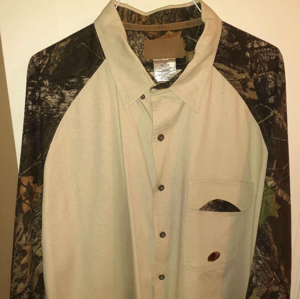 Mossy Oak Camo longsleeve button down
